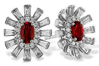 D283-25655: EARR .58 TW RUBY 1.30 TGW (5x3MM RUBY)