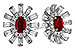 D283-25655: EARR .58 TW RUBY 1.30 TGW (5x3MM RUBY)