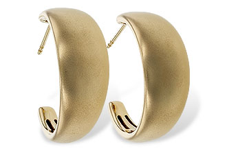 D284-11127: GOLD EARRINGS (24MM)