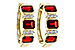D284-11146: EARRING 1.50 TW GARNET 1.61 TGW