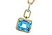 D284-12991: NECKLACE 3.26 BLUE TOPAZ 3.30 TGW (10x8MM BT)