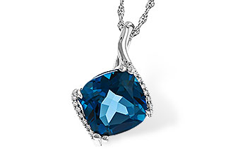 D284-15691: NECK 4.42 LONDON BLUE TOPAZ 4.50 TGW (10MM LBT)