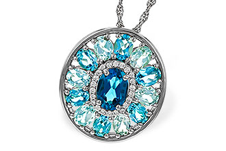 D284-15700: NECK 3.02 TW BLUE TOPAZ 3.10 TGW (7x5MM LBT CTR)