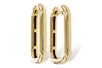 D284-15718: GOLD EARRINGS (23MM)