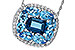 D284-17491: NECKLACE 2.59 TW BLUE TOPAZ 2.75 TGW