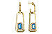 D284-17509: EARRING .66 TW BLUE TOPAZ .80 TGW (5x3MM BT)