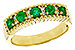 D284-17527: LDS WED RG .48 TW EMERALD .60 TGW