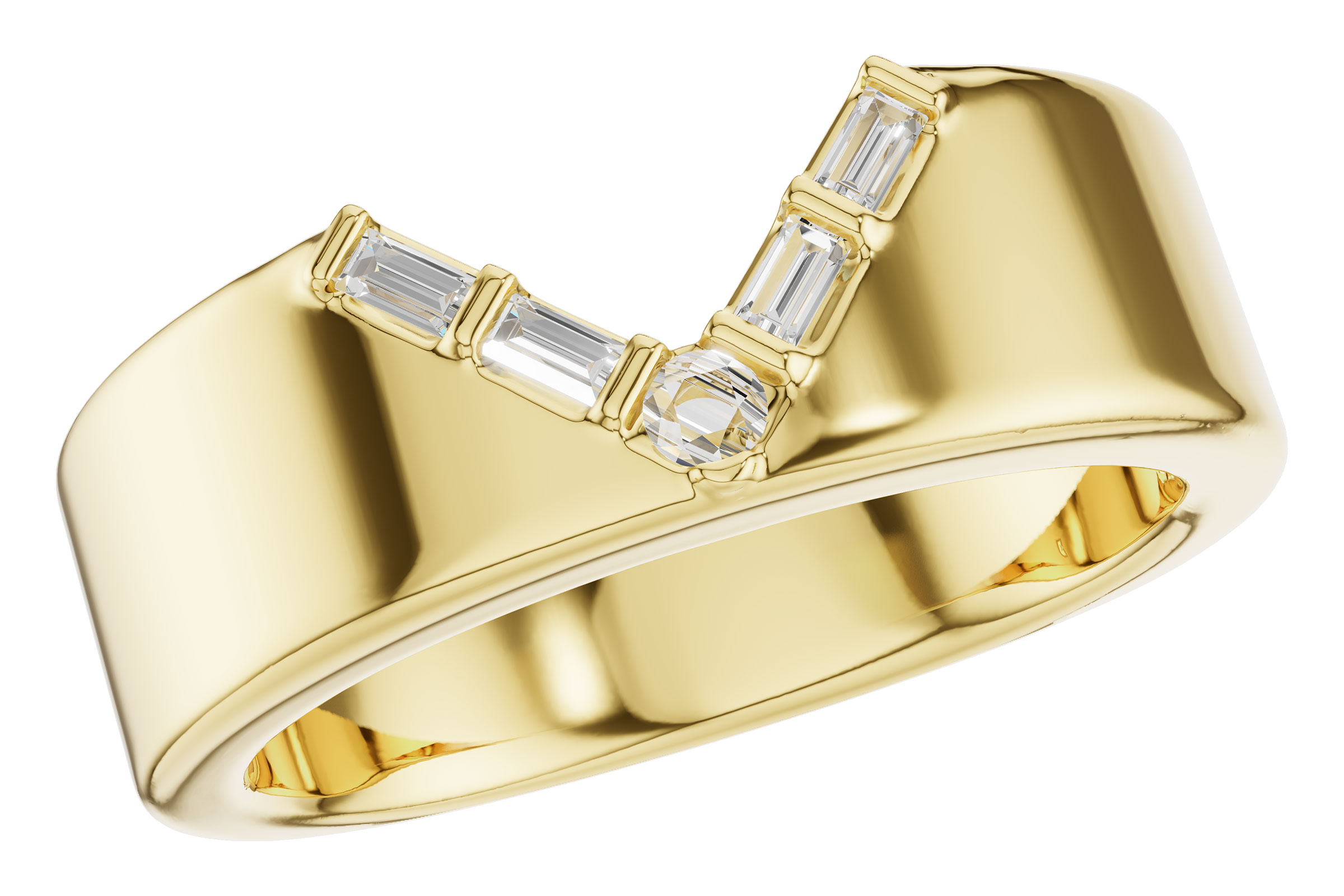 D285-01118: LDS DIA WED RG .07 BAGUETTE .11 TW