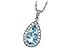 E015-08436: NECKLACE 2.20 AQUA 2.55 TGW