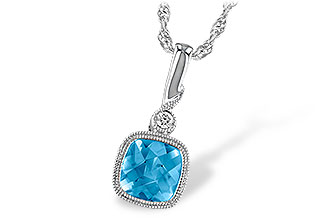 E195-97491: NECK 1.03 BLUE TOPAZ 1.05 TGW