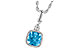 E195-97491: NECK 1.03 BLUE TOPAZ 1.05 TGW