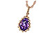 E198-67518: NECKLACE 1.06 CT AMETHYST