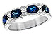 E198-72073: LDS WED RG 1.72 SAPPHIRE 1.90 TGW (5x4MM SAPP)