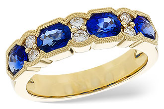 E198-72073: LDS WED RG 1.72 SAPPHIRE 1.90 TGW (5x4MM SAPP)