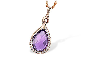 E198-72082: NECK 3.91 AMETHYST 4.10 TGW