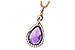 E198-72082: NECK 3.91 AMETHYST 4.10 TGW