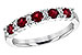 E199-55718: LDS WED RG .66 RUBY .83 TGW