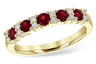E199-55718: LDS WED RG .66 RUBY .83 TGW