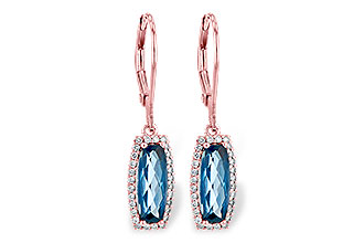 E199-60209: EARR 2.10 LONDON BLUE TOPAZ 2.28 TGW