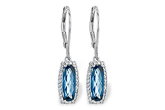 E199-60209: EARR 2.10 LONDON BLUE TOPAZ 2.28 TGW