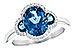 E199-60236: LDS RG 3.04 TW LONDON BLUE TOPAZ 3.20 TGW