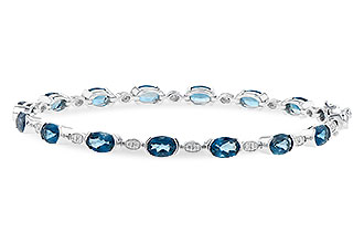 E199-60264: BRACELET 7.20 LONDON BLUE TOPAZ 7.36 TGW