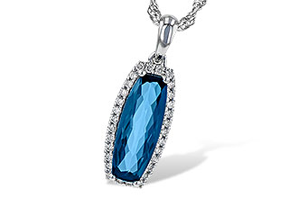 E199-62000: NECK 1.58 LONDON BLUE TOPAZ 1.70 TGW