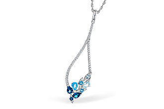 E282-31127: NECK .82 BLUE TOPAZ 1.05 TGW