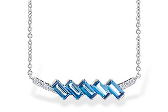 E282-34791: NECK .75 LONDON BLUE TOPAZ .80 TGW