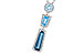 E283-20200: NECK 3.26 TW BLUE TOPAZ 3.50 TGW