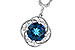 E283-21155: NECK 2.90 LONDON BLUE TOPAZ 3.05 TGW (9MM LBT)