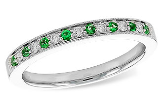 E283-26627: LDS WED RG .07 EMERALD .16 TGW