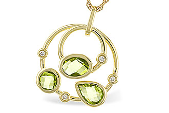 E284-09282: NECKLACE 2.20 PERIDOT 2.26 TGW