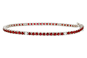 E284-10264: BRACELET 3.04 RUBY 3.29 TGW (7")
