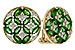 E284-12009: EARRINGS 1.66 TW EMERALD 1.96 TGW