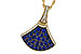 E284-12991: NECKLACE .71 TW SAPPHIRE .85 TGW