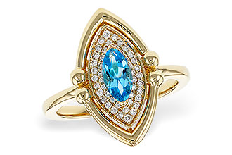 E284-17473: LDS RG .54 BLUE TOPAZ .70 TGW (8x4MM BT)