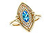 E284-17473: LDS RG .54 BLUE TOPAZ .70 TGW (8x4MM BT)