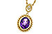 E284-17482: NECKLACE 1.38 AMETHYST 1.40 TGW (9x7MM AMY)