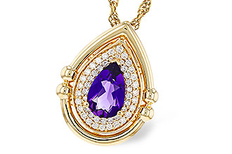 E285-00227: NECKLACE .70 AMETHYST .86 TGW (8x5MM AMY)