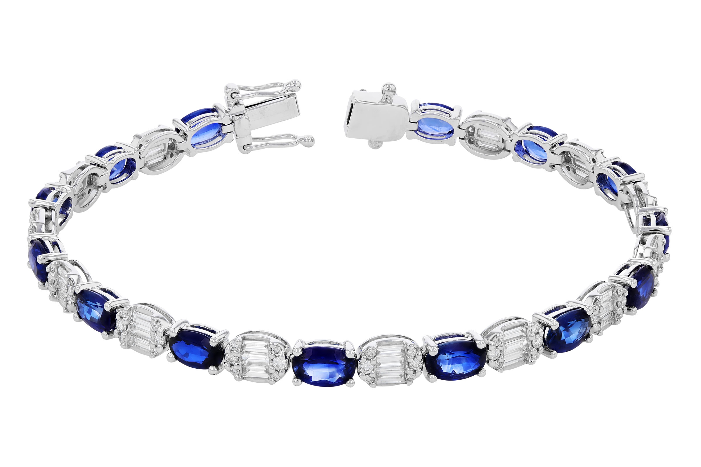 E285-01173: BRACELET 7.28 TW SAPPHIRE 8.98 TGW (7")