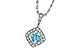 F015-91118: NECKLACE .80 AQUA .93 TGW