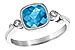 F195-97491: LDS RG 1.66 BLUE TOPAZ 1.71 TGW