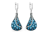 F196-86564: EARR 6.86 BLUE TOPAZ 7.05 TGW