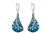 F196-86564: EARR 6.86 BLUE TOPAZ 7.05 TGW