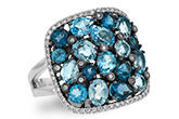 F196-86573: LDS RG 3.67 BLUE TOPAZ 3.94 TGW