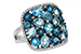 F196-86573: LDS RG 3.67 BLUE TOPAZ 3.94 TGW