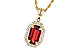 F199-60236: NECK 1.66 GARNET 1.75 TGW