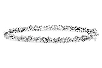 F282-28409: BANGLE .84 TW BAGUETTE DIAS