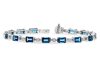 F282-29309: BRACELET 7.90 LONDON BLUE TOPAZ 8.13 TGW